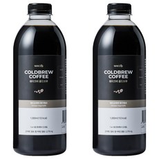 웨이크비 콜드브루 원액 액상 더치 커피 에티오피아 예가체프, 1L, 1개입, 2개