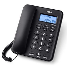 바텔 발신자 번호표시 유선전화기 블랙, VF-N1000