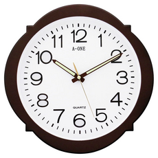 A-ONE 金吉星 山茶花立體掛鐘, 黑色