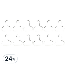 Librica 萬能多用途縫隙收納圍巾領帶帽子掛架, 白色, 24個