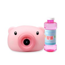 서하의집 자동 비눗방울 버블카메라 + 리필액 500ml 세트, 핑크(버블카메라), 1개