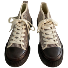 하이탑체크 스니커즈