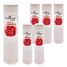 Enchanteur 艾詩 香氛爽身粉 紅色 玫瑰小蒼蘭 200g 6個