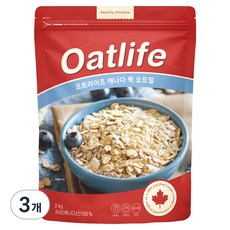 오트라이프 퀵오트밀, 2kg, 3개