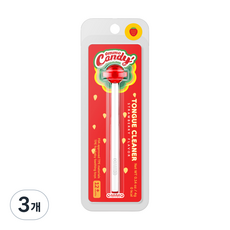 옴모 캔디 혀클리너 딸기, 3개, 4g