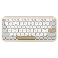 ASUS 華碩 Marshmallow 無線鍵盤, 製造軸, KW100, 燕麥棕