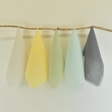 NUNU 粉彩沐浴巾5件組, 5入, 檸檬 + 沙色 + 鼠尾草綠 + 水藍色 + 炭灰色, 1套