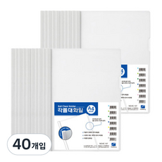 Heemang 附綁帶文件夾, 白色, 40個