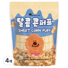 또또맘 달콤콘퍼프 콘스낵 과자, 25g, 4개, 바닐라맛