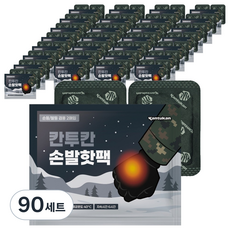 칸투칸 손등발등 핫팩 2p 세트 43g, 90세트