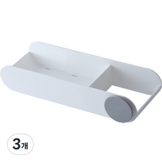 多功能吹風機架 L, 3個, 白色