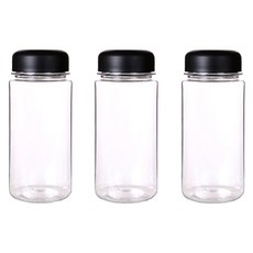 MAKA EVERY ONE KITCHEN 透明 Tritan 隨行瓶, 黑色, 350ml, 3個