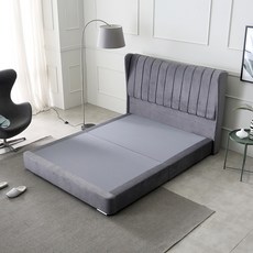 베디스 베니스 저상 평상형 침대 방문설치, 그레이