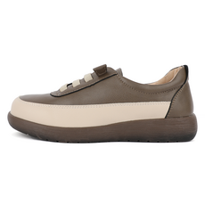 J SHOE 牛皮Divi鬆緊帶抽繩運動鞋 3.5cm