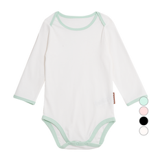 JumpingChickpea 嬰幼兒用特絨棉長袖素色連身衣