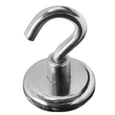 TRENY 超強磁掛勾 32mm, 銀色, 1個
