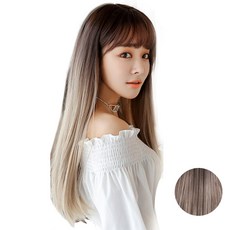 준 템테이션 통가발 + 가발망, 투톤베이지, 1개