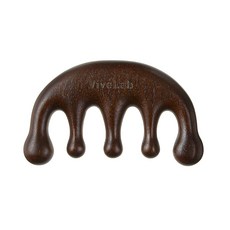 Vivelab 頭皮木製刮痧板, 1個, 栗色