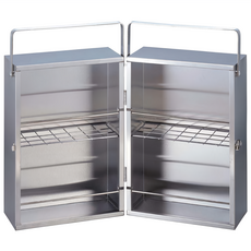 CAPTAIN STAG 鹿牌 不鏽鋼調味料收納箱 雙層, 1個, 銀色