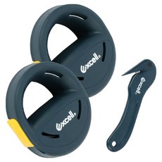 Excell 手握式纏繞膜器 2入 + 切割器組合 SF-9756, 1組