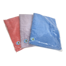 臻品 居家素色吸水浴巾套裝 100%棉 70X142公分, 藍色 + 灰色 + 紅色, 1組