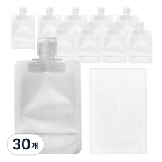 comet 簡潔旅行用分裝袋 100ml, 白色, 30個