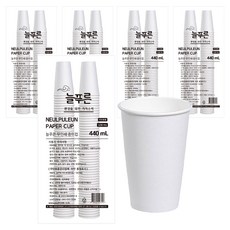 Neulpuleun 常青高容量無印刷紙杯 440ml, 5個, 100入