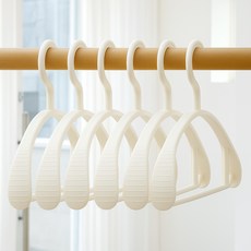 BONOHOUSE 高級加寬耐用防肩角衣架, 白色, 50個
