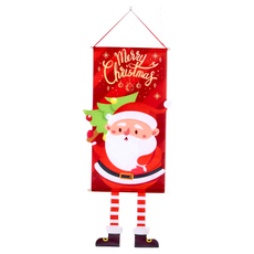 聖誕長腳卷軸-紅老人，裝飾掛毯, 不適用, 1個