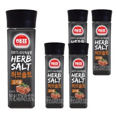 해표 허브솔트 고기용, 50g, 5개