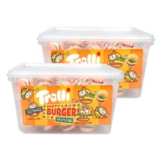 트롤리 미니버거 모양젤리 60p, 600g, 2개