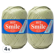 Yarna HIT SMILE 聚酯纖維線 80g, 4個, 7 淺綠色