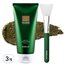 WellDerma 茶樹草本去角質面膜, 1條, 3條