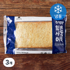 추억의 얇은 사각 어묵 (냉동), 1kg, 3개