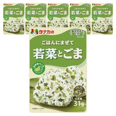 타나카푸드 야채 참깨 후리가케, 31g, 6개