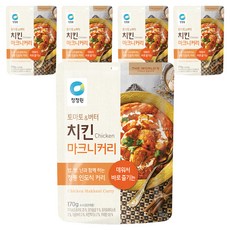 청정원 치킨 마크니커리, 170g, 5개