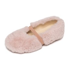 LA STELLA 女童毛絨平底鞋