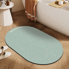 비욘드리빙 레트로센스 빨아쓰는 규조토 발매트, 도트 라운드 노르딕민트