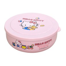 Sanrio 三麗鷗 Hello Kitty 不鏽鋼環保隔熱碗 304不鏽鋼 耐熱溫度-20°C~100°C 容量約300ML, 1個