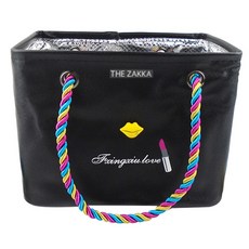 THE ZAKKA 飾邊沐浴包, 1個, 黑色