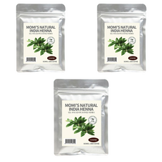 모미스 네츄럴 인디아 헤나 염색제 100g, 케미컬다크브라운, 3개