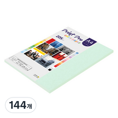 종이문화 프린트프로 두꺼운 칼라복사지 14 블루 205g, A4, 144개