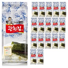 광천김 3대째 달인 재래 조각김, 55g, 18개
