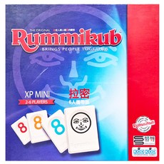 Rummikub 拉密 數字磚塊牌 XP MINI 6人攜帶版, 1盒