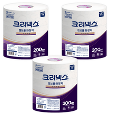 Kleenex 舒潔 2層大捲衛生紙優質250m, 200m, 3捲, 3袋