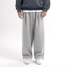 JHSTYLE 男款雙面刷毛褶飾寬版運動長褲 JHROK590