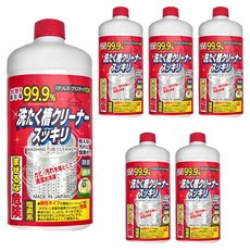 日本 火箭石鹼 洗衣槽清潔劑, 99.9%除霉, 550g, 6瓶