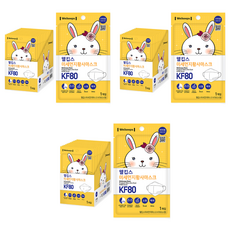 Welkeeps 防塵立體口罩 KF80 S號, 白色, 25片, 3盒