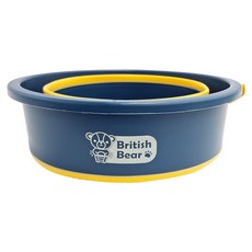 英國熊 多功能折疊水桶 中-10L, 綠黃色, 1個