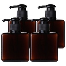 G&Y 乳液按壓空瓶 250ml, 4個, 棕色
